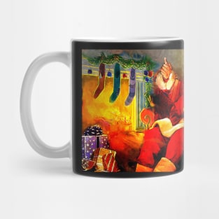 Santa is a flame fan Mug